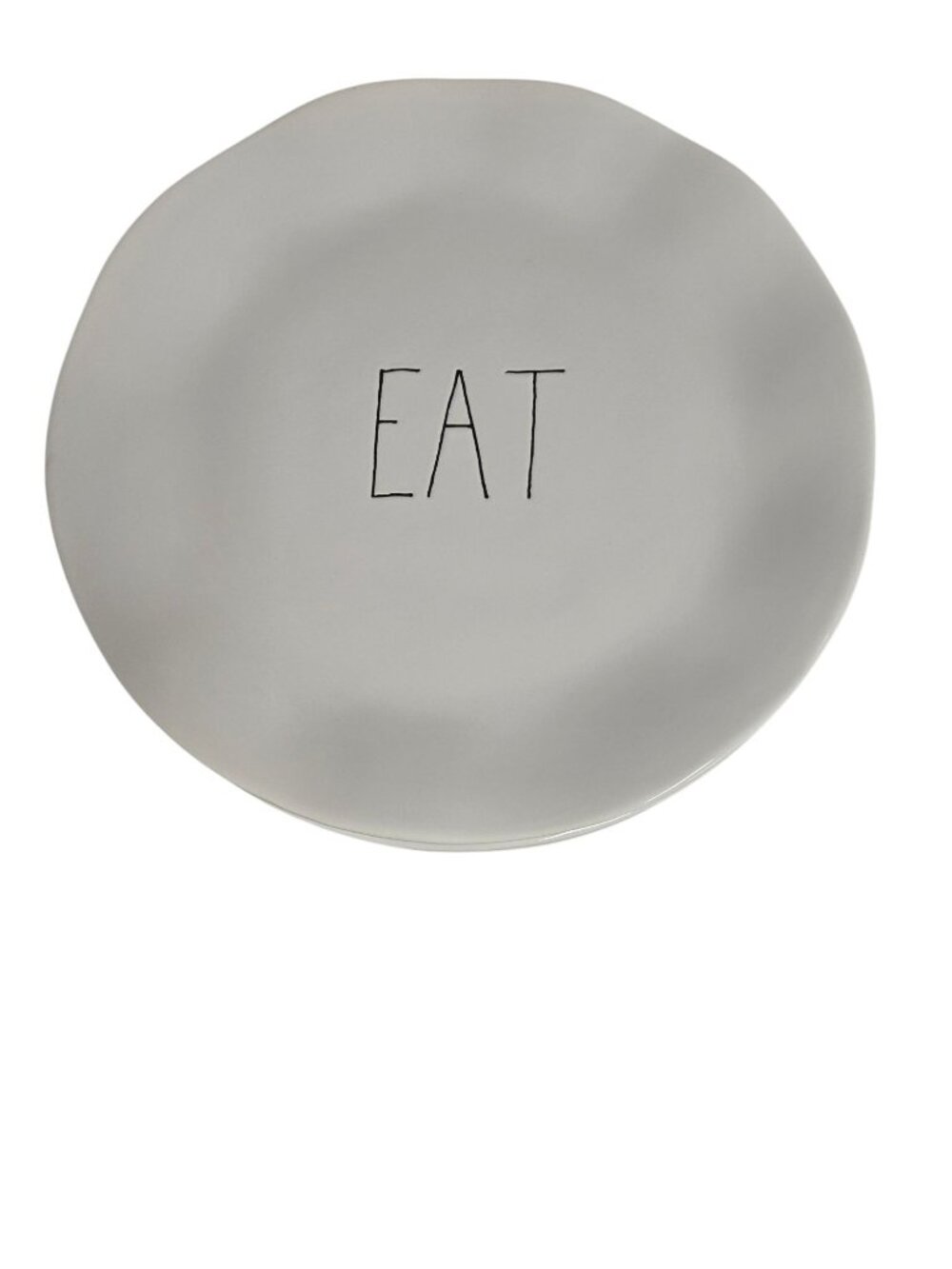 Whimsical Parini 10" Ceramic Plates – Set of 4 – Fun Food Sayings